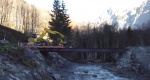 Brücke für Zufahrt Alp Trosgi